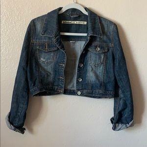 Short Distressed Denim Jacket